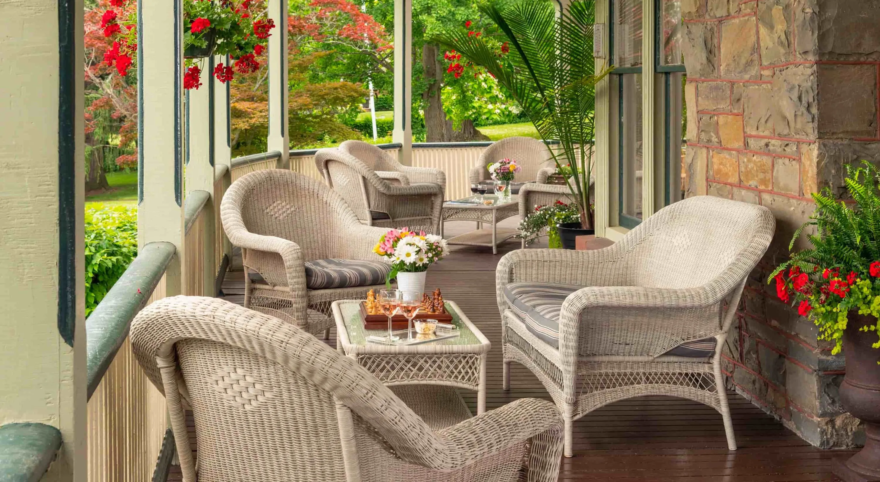 Porch at Victorian Finger Lakes inn